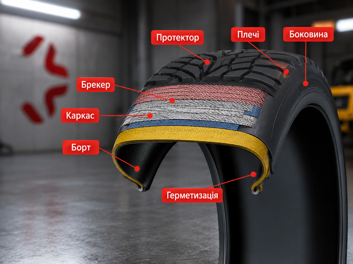 Конструкція шини